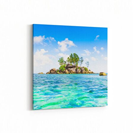 Olla 14631K Doğa / Manzara Görseli Kare Kanvas Tablo (Ölçü: 25X25)