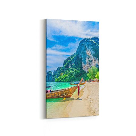 Olla 13210DD Doğa / Manzara Görseli Dikey Dar Kanvas Tablo (Ölçü: 60X120)