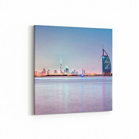 Olla 18790K Yapı Görseli Kare Kanvas Tablo (Ölçü: 25X25)