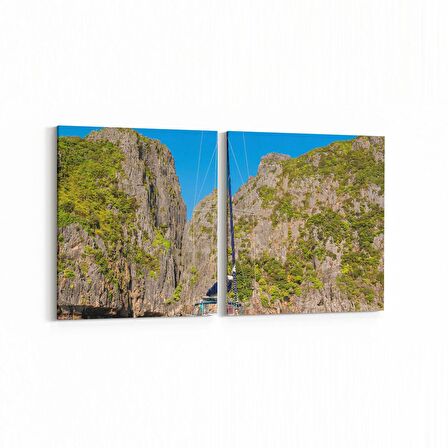 Olla 12255K2Y Araç Görseli Kare 2'li Yatay Kanvas Tablo (Ölçü: 145X70)