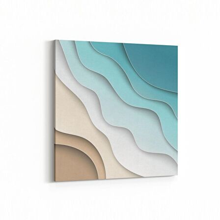 Olla 10401K Abstract Görsel Kare Kanvas Tablo (Ölçü: 25X25)