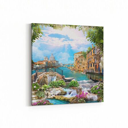 Olla 13629K Doğa / Manzara Görseli Kare Kanvas Tablo (Ölçü: 100X100)