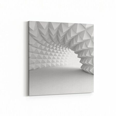 Olla 10439K Abstract Tünel Görsel Kare Kanvas Tablo (Ölçü: 25X25)