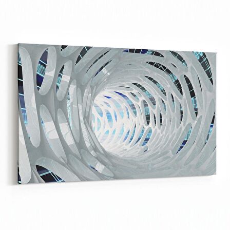 Olla 10235Y Abstract Girdap Görsel Yatay Kanvas Tablo (Ölçü: 150X100)