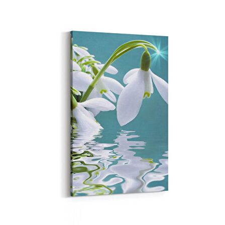 Olla 11656D Orkide Çiçek Görseli Dikey Kanvas Tablo (Ölçü: 80X120)