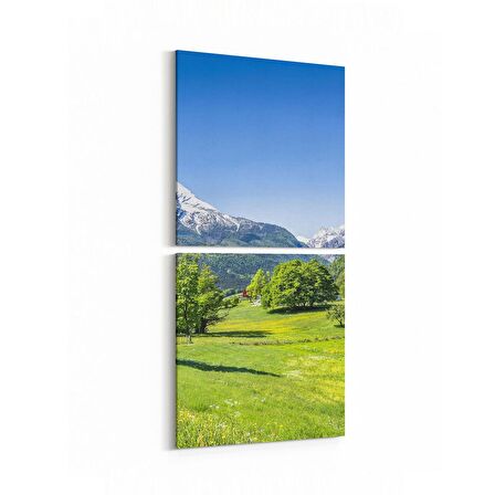 Olla 13690K2D Doğa / Manzara Görseli Kare 2'li Dikey Kanvas Tablo (Ölçü: 30X65)