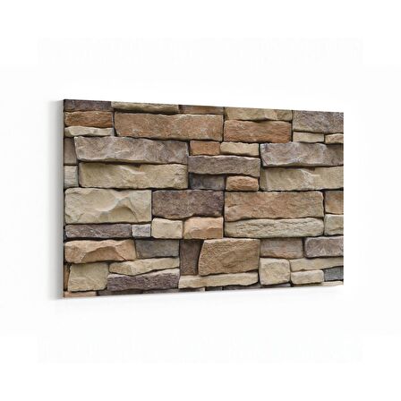 Olla 17414Y Taş / Tuğla Görseli Yatay Kanvas Tablo (Ölçü: 90X60)