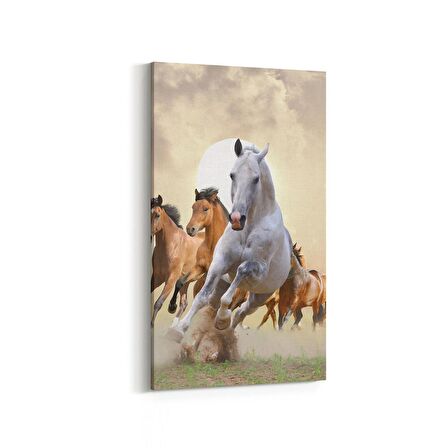 Olla 12469DD Hayvanlar Alemi Görseli Dikey Dar Kanvas Tablo (Ölçü: 30X60)