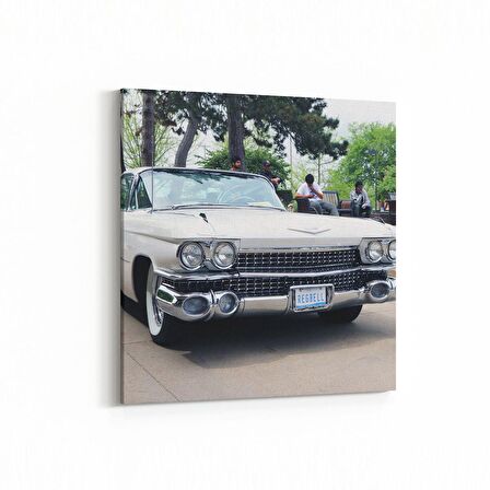 Olla 12394K Araç Görseli Kare Kanvas Tablo (Ölçü: 100X100)