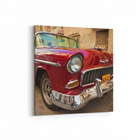 Olla 12402K Araç Görseli Kare Kanvas Tablo (Ölçü: 25X25)