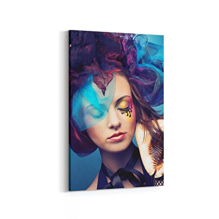 Olla 16966D Model / Manken Görseli Dikey Kanvas Tablo (Ölçü: 80X120)