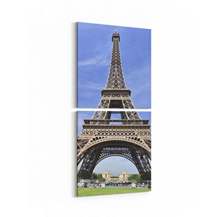 Olla 18997KD Yapı Görseli Kare 2'li Dikey Kanvas Tablo (Ölçü: 30X65)