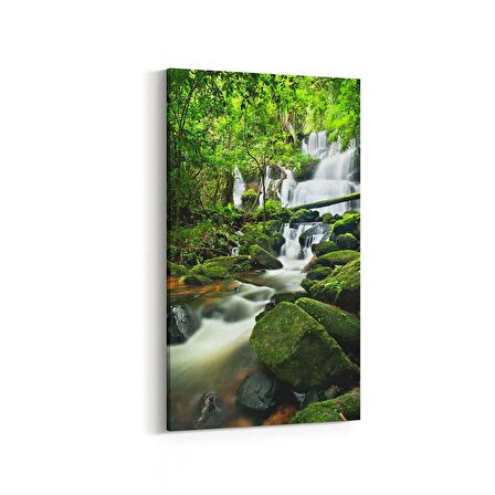 Olla 14564DD Doğa / Manzara Görseli Dikey Dar Kanvas Tablo (Ölçü: 30X60)