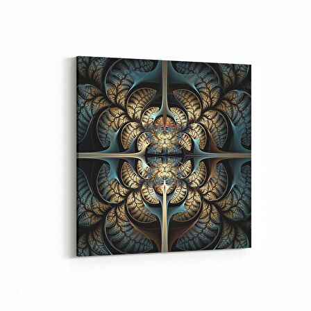 Olla 10307K Abstract Görsel Kare Kanvas Tablo (Ölçü: 30X30)