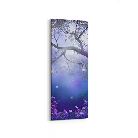 Olla 14435DI Doğa / Manzara Görseli Dikey İnce Kanvas Tablo (Ölçü: 40X120)