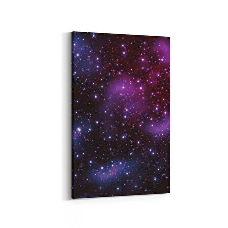 Olla 14855D Gece Gökyüzü Görseli Dikey Kanvas Tablo (Ölçü: 100X150)