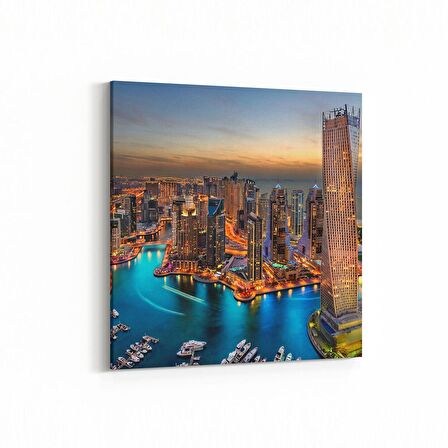 Olla 18180K4 Yapı Görseli Kare 4'lü Kanvas Tablo (Ölçü: 65X65)