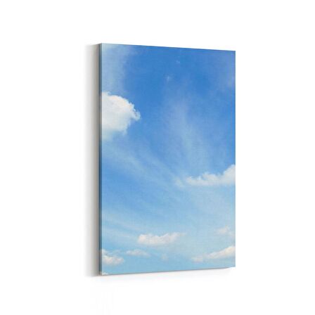Olla 15548D Gökyüzü Bulut Görseli  Dikey Kanvas Tablo (Ölçü: 60X90)