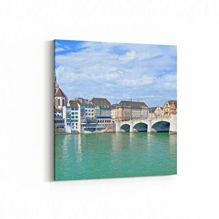 Olla 17867K Yapı Görseli Kare Kanvas Tablo (Ölçü: 25X25)