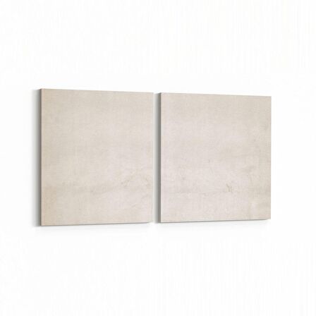 Olla 12433K2Y Beton Görseli Kare 2'li Yatay Kanvas Tablo (Ölçü: 125X60)