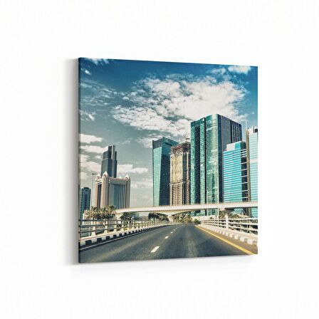 Olla 18723K Yapı Görseli Kare Kanvas Tablo (Ölçü: 25X25)