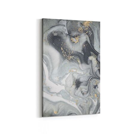 Olla 16646D Mermer Desen Görsel Dikey Kanvas Tablo (Ölçü: 40X60)