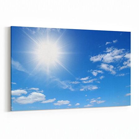 Olla 15720Y Gökyüzü Bulut Görseli  Yatay Kanvas Tablo (Ölçü: 30X20)
