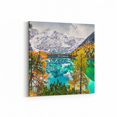 Olla 14458K Doğa / Manzara Görseli Kare Kanvas Tablo (Ölçü: 60X60)