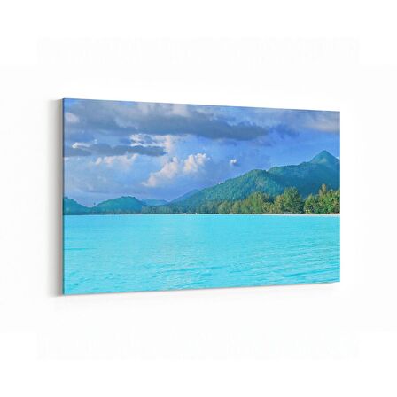 Olla 16538Y Kumsal / Sahil Görseli Yatay Kanvas Tablo (Ölçü: 70X50)