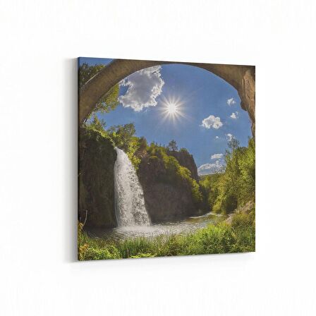 Olla 14175K Doğa / Manzara Görseli Kare Kanvas Tablo (Ölçü: 100X100)