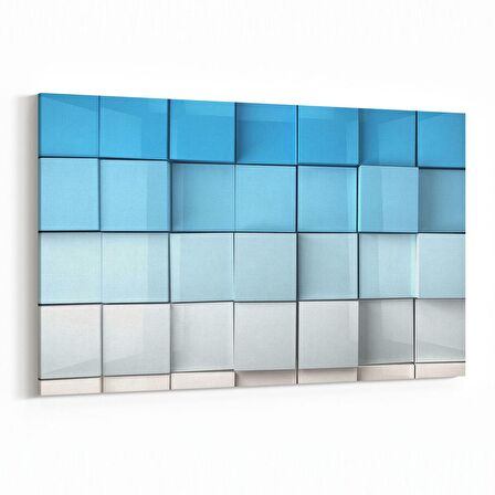 Olla 10056Y Abstract 3 Boyut Görsel Yatay Kanvas Tablo (Ölçü: 45X30)