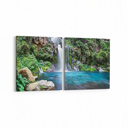 Olla 13616K2Y Doğa / Manzara Görseli Kare 2'li Yatay Kanvas Tablo (Ölçü: 145X70)
