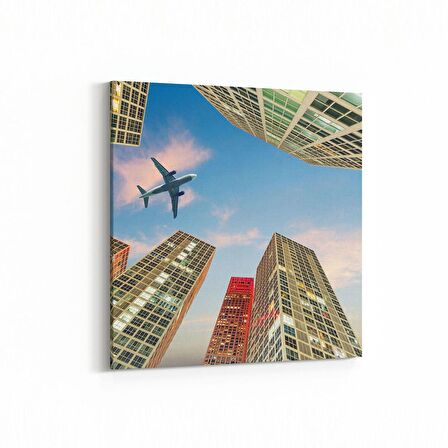 Olla 18496K Yapı Görseli Kare Kanvas Tablo (Ölçü: 25X25)