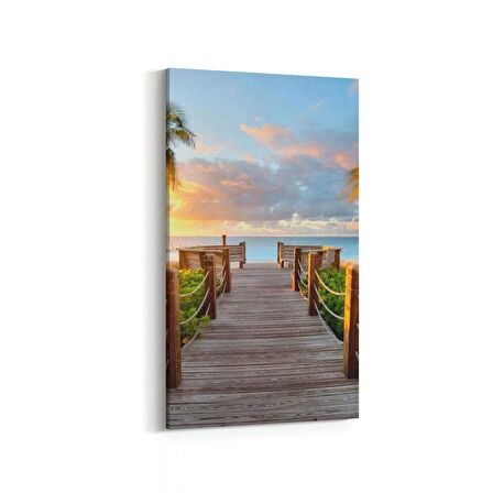 Olla 13580DD Doğa / Manzara Görseli Dikey Dar Kanvas Tablo (Ölçü: 60X120)