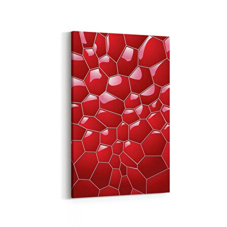 Olla 10042D Abstract 3 Boyut Görsel Dikey Kanvas Tablo (Ölçü: 40X60)