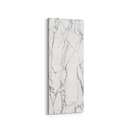 Olla 16705DI Mermer Desen Görsel Dikey İnce Kanvas Tablo (Ölçü: 40X120)
