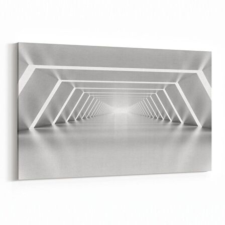 Olla 10436Y Abstract Tünel Görsel Yatay Kanvas Tablo (Ölçü: 150X100)