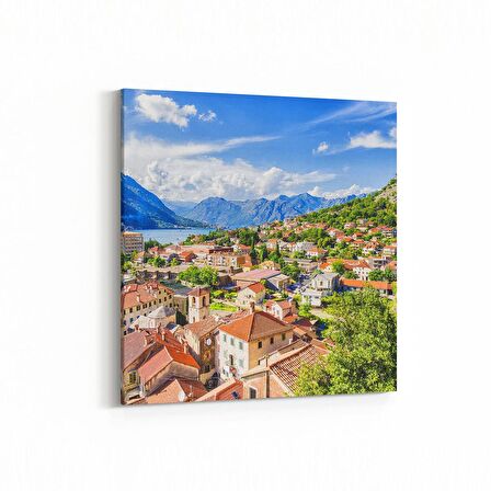 Olla 18853K4 Yapı Görseli Kare 4'lü Kanvas Tablo (Ölçü: 125X125)