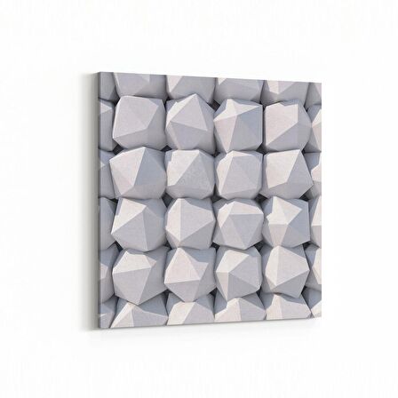 Olla 14937K Geometrik Desen Görseli Kare Kanvas Tablo (Ölçü: 25X25)