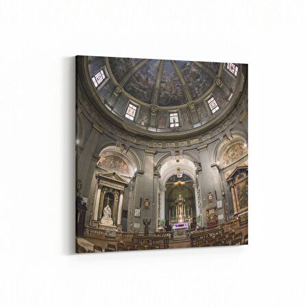 Olla 18760K Yapı Görseli Kare Kanvas Tablo (Ölçü: 30X30)