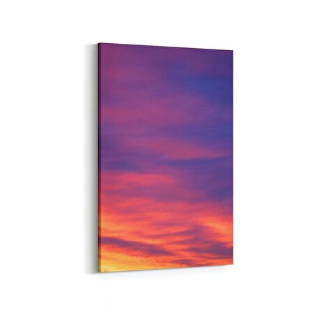 Olla 15900D Günbatımı Görseli Dikey Kanvas Tablo (Ölçü: 20X30)