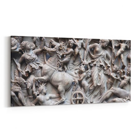 Olla 16285YD Heykel / Sanat Görseli Yatay Dar Kanvas Tablo (Ölçü: 80X40)
