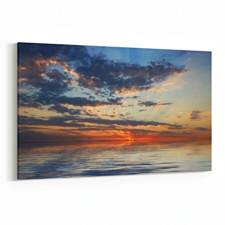 Olla 15951Y Günbatımı Görseli Yatay Kanvas Tablo (Ölçü: 90X60)