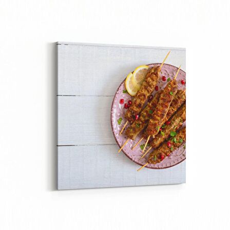 Olla 15059K Gıda Görseli Kare Kanvas Tablo (Ölçü: 30X30)