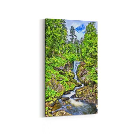 Olla 14141DD Doğa / Manzara Görseli Dikey Dar Kanvas Tablo (Ölçü: 40X80)
