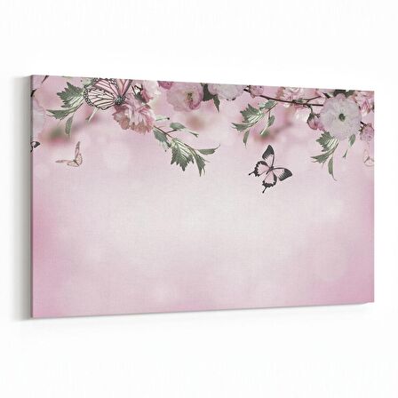 Olla 11742Y Orkide Çiçek Görseli Yatay Kanvas Tablo (Ölçü: 45X30)