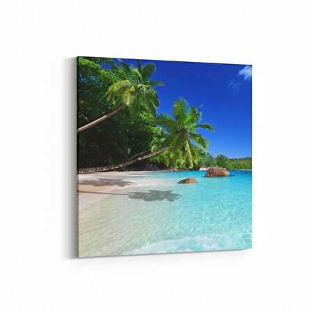 Olla 15977K Günbatımı Görseli Kare Kanvas Tablo (Ölçü: 25X25)