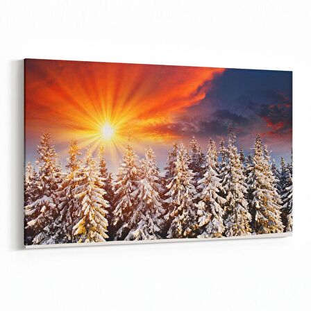 Olla 16088Y Günbatımı Görseli Yatay Kanvas Tablo (Ölçü: 90X60)