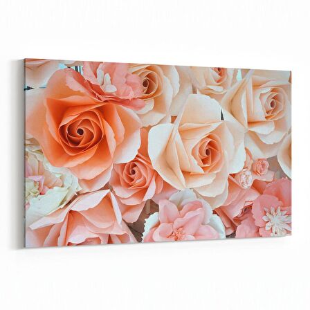 Olla 11626Y Çiçek Görseli Yatay Kanvas Tablo (Ölçü: 150X100)