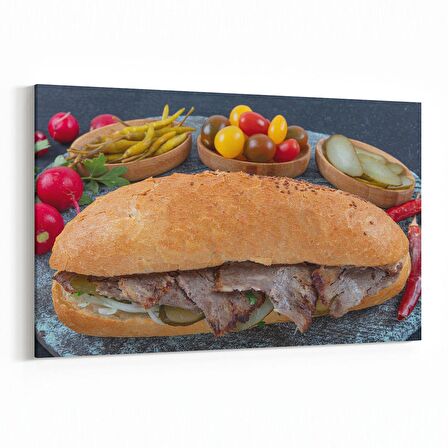 Olla 15071Y Gıda Görseli Yatay Kanvas Tablo (Ölçü: 45X30)